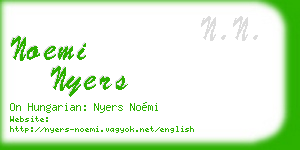 noemi nyers business card